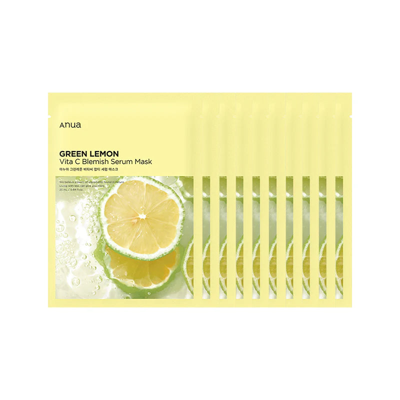 Anua Green Lemon Vitamin C Blemish Serum Mask