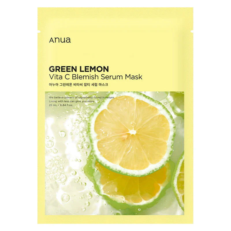 Anua Green Lemon Vitamin C Blemish Serum Mask