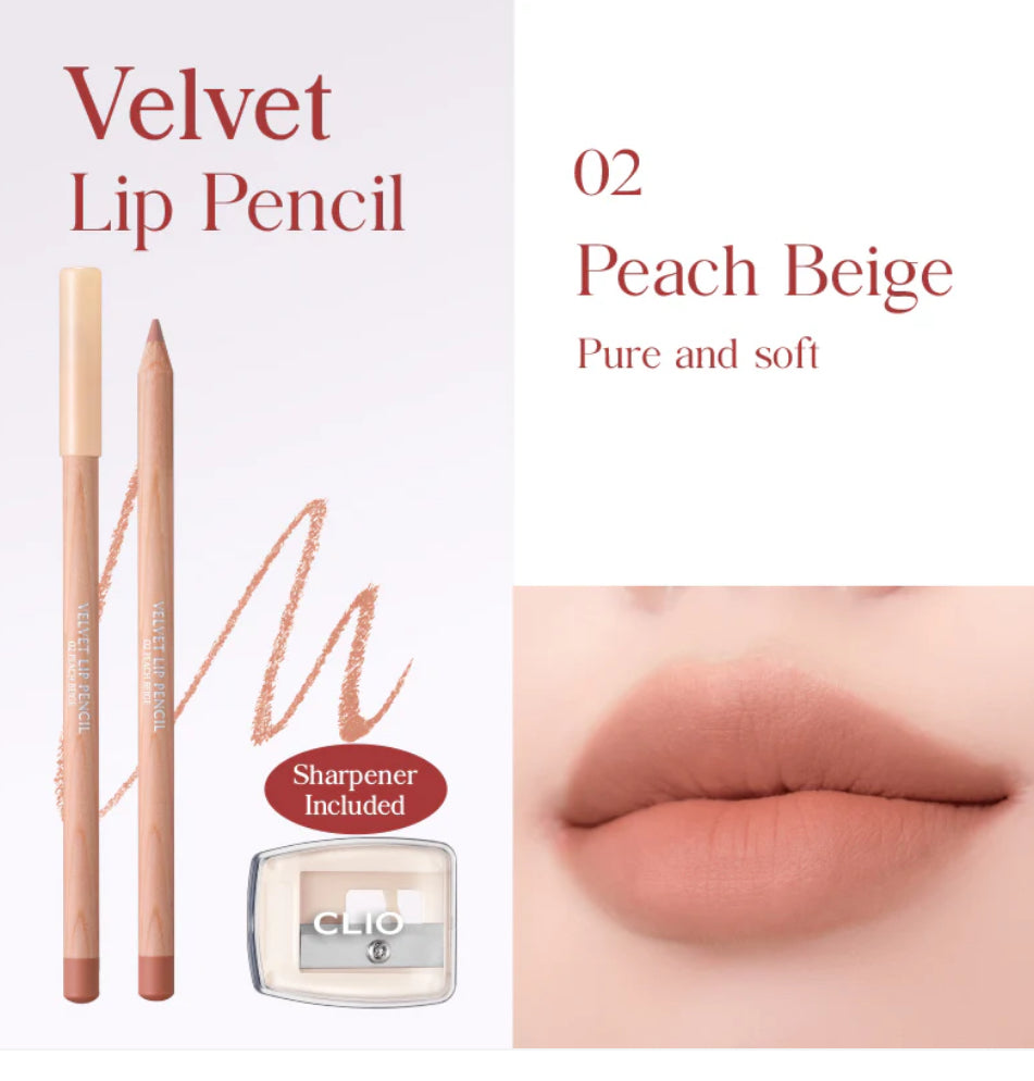 Clio Velvet Lip Pencil + Sharpner