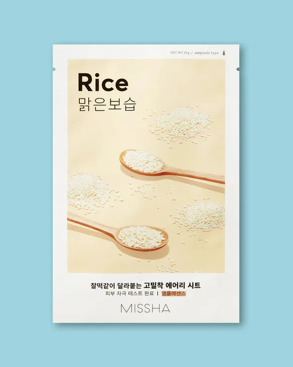 MISSHA AIRY Fit Sheet Mask RICE AMPOULE